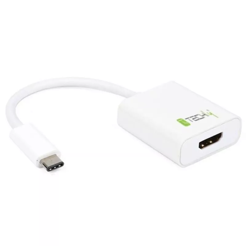 Techly adapter kablowy konwertera USB 3.1 Type C na HDMI 1.4, 3.2 Gen 2 (3.1 Gen 2), USB Type-C, wyjście HDMI