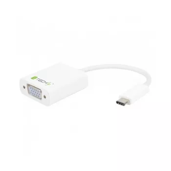 Techly IADAP-USB31-VGA Karta graficzna USB biała