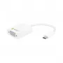 Techly IADAP-USB31-VGA Karta graficzna USB biała