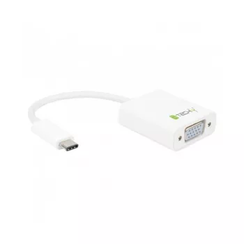 Techly IADAP-USB31-VGA Karta graficzna USB biała