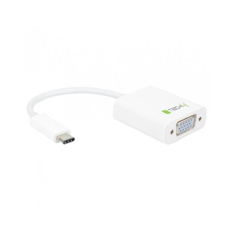 Techly IADAP-USB31-VGA Karta graficzna USB biała