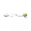 Techly IADAP-USB31-VGA Karta graficzna USB biała