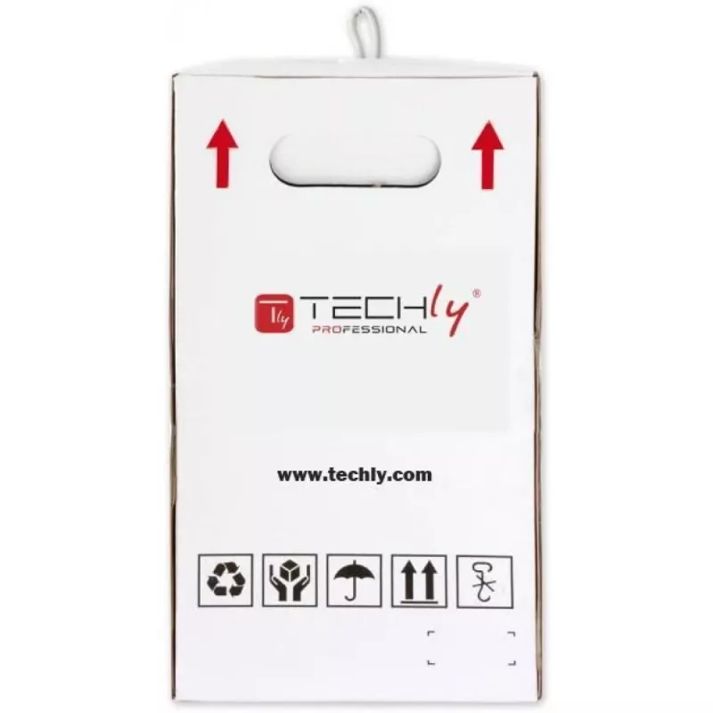 Techly ITP-C6U-FL kabel sieciowy Szary 305 m Cat6 U/UTP (UTP)