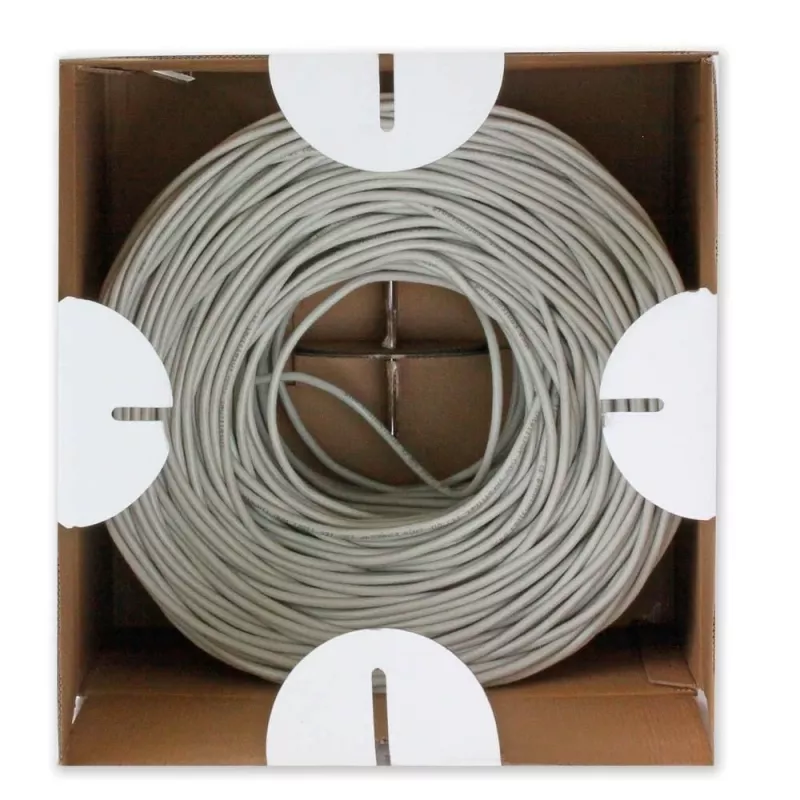 Techly ITP-C6U-FL kabel sieciowy Szary 305 m Cat6 U/UTP (UTP)