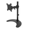 Techly Podstawka biurkowa pod 1 monitor 13 inch–27 inch z podstawą wys. 400 mm ICA-LCD 3400 68,6 cm (27 cali) Czarny
