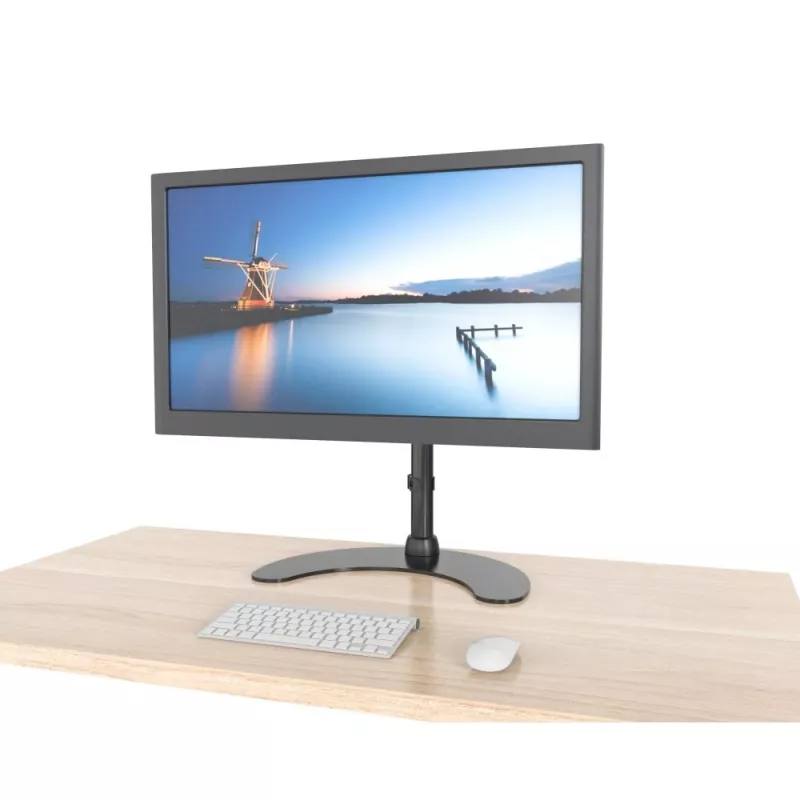 Techly Podstawka biurkowa pod 1 monitor 13 inch–27 inch z podstawą wys. 400 mm ICA-LCD 3400 68,6 cm (27 cali) Czarny