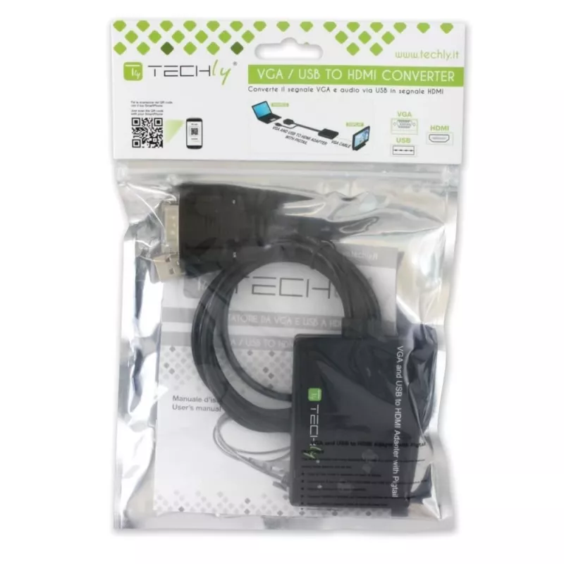 Techly kabel Converter SVGA i Audio na HDMI IDATA HDMI-VGA3