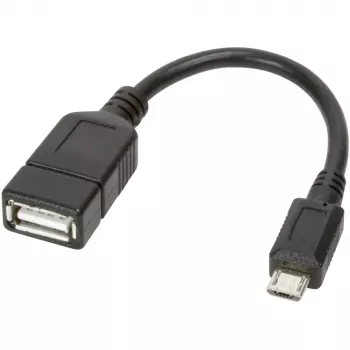 Techly USB2.0 OTG kabel A Female / Micro B Male 0.2 m ICOC UOTG-194