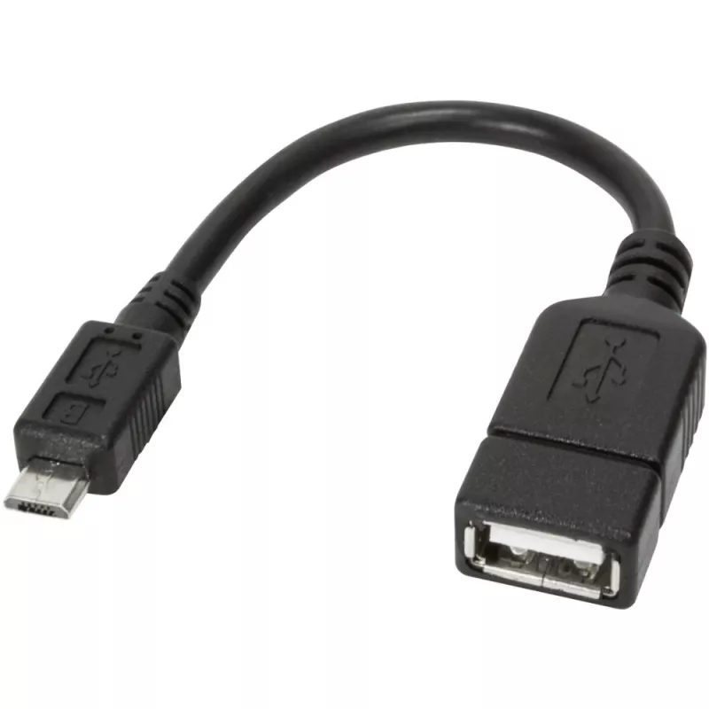 Techly USB2.0 OTG kabel A Female / Micro B Male 0.2 m ICOC UOTG-194