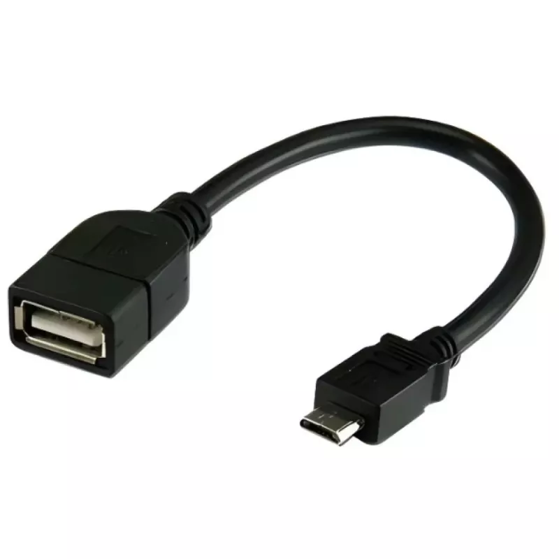 Techly USB2.0 OTG kabel A Female / Micro B Male 0.2 m ICOC UOTG-194