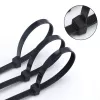Techly ISWT-14235-BK Opaski zaciskowe nylonowe, 142 x 3,5 mm, 100 szt., czarne