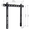 Techly Uchwyt ścienny stały UltraSlim LED TV LCD 23-55 cali Czarny ICA-PLB 140M