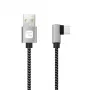 Kabel USB Techly ICOC MU2AC9-005-AL USB 2.0 0,5 m USB A USB C Czarny, Szary