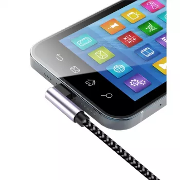 Kabel USB Techly ICOC MU2AC9-010-AL USB 2.0 1 m USB A USB C Szary, Czarny