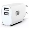 Ładowarka do urządzeń mobilnych Techly IPW-USB-12W2A słuchawki, głośnik przenośny, powerbank, smartfon, tablet biała AC wewnętrzna