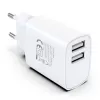 Ładowarka do urządzeń mobilnych Techly IPW-USB-12W2A słuchawki, głośnik przenośny, powerbank, smartfon, tablet biała AC wewnętrzna