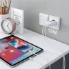 Ładowarka do urządzeń mobilnych Techly IPW-USB-12W2A słuchawki, głośnik przenośny, powerbank, smartfon, tablet biała AC wewnętrzna