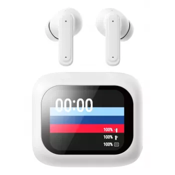 Techly ICC SB-BLT08W słuchawki/zestaw słuchawkowy True Wireless Stereo (TWS) Douszne Połączenia/Muzyka Bluetooth Biały