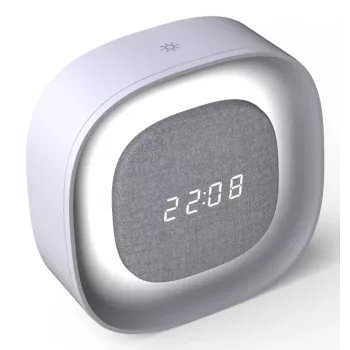 Techly IC-CLOCK-56WH zegar cyfrowy Cyfrowy zegar Szary, Biały