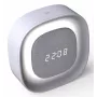 Techly IC-CLOCK-56WH zegar cyfrowy Cyfrowy zegar Szary, Biały