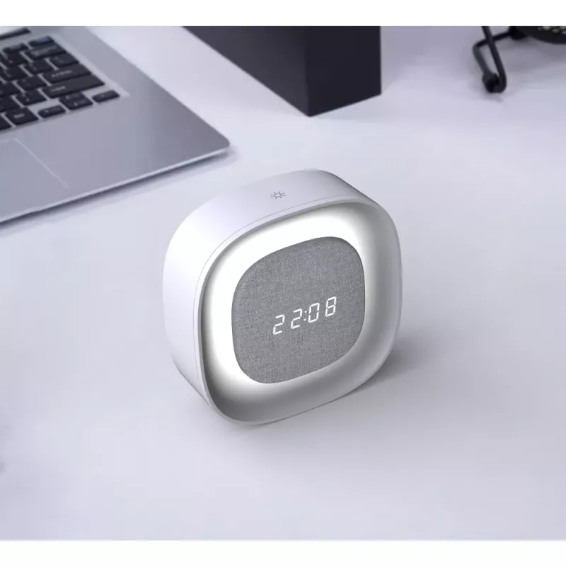 Techly IC-CLOCK-56WH zegar cyfrowy Cyfrowy zegar Szary, Biały