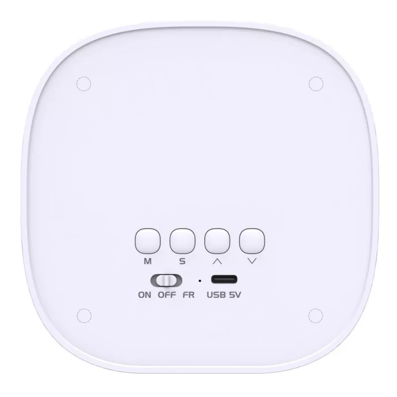 Techly IC-CLOCK-56WH zegar cyfrowy Cyfrowy zegar Szary, Biały