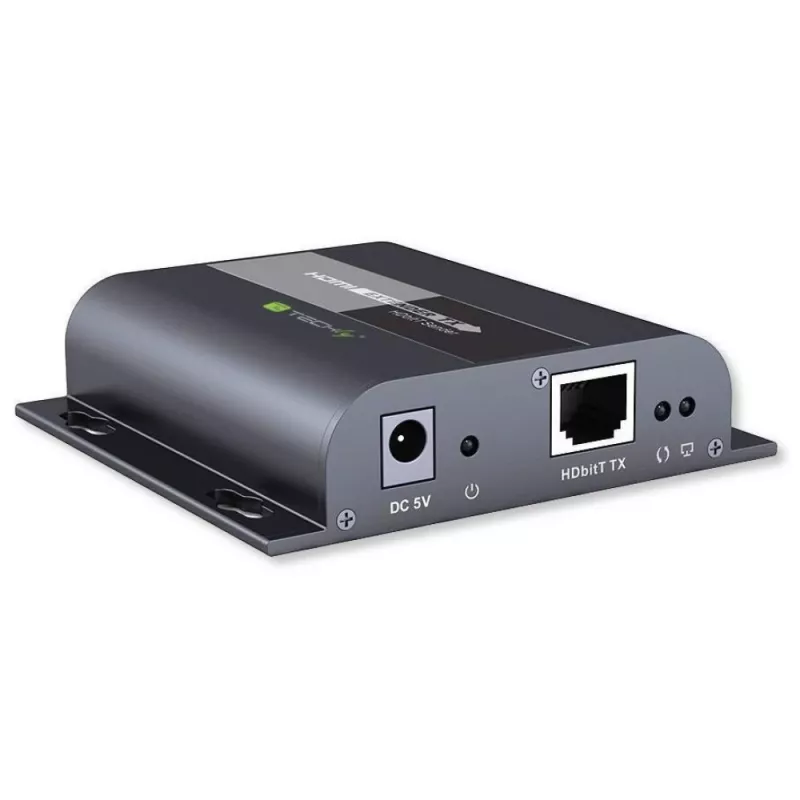 Techly IDATA-EXTIP-383V4 Nadajnik i odbiornik AV Czarny