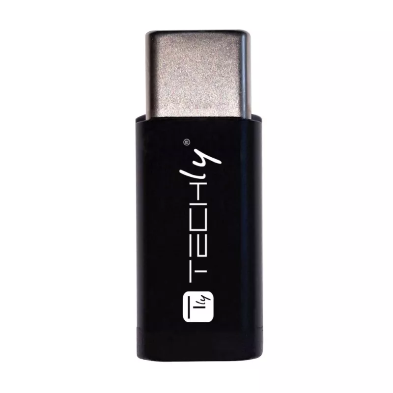 Techly IADAP USBC-MBKT adapter Micro-USB Czarny