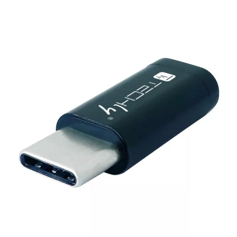 Techly IADAP USBC-MBKT adapter Micro-USB Czarny