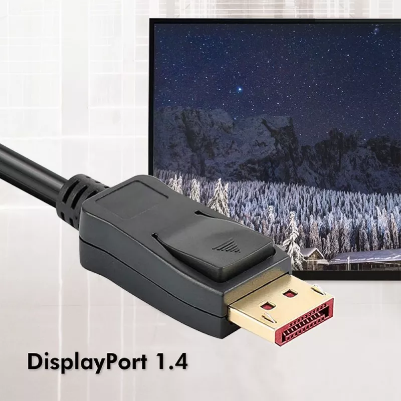 Techly ICOC DSP-A14-050NT DisplayPort kabel 5 m Czarny