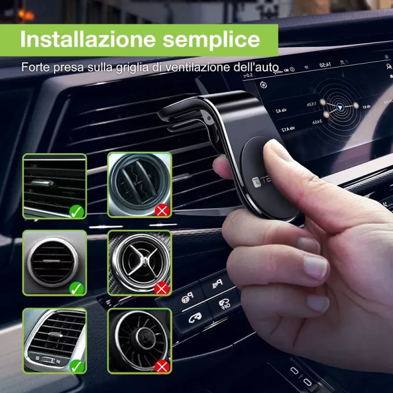 Uchwyt Techly I-SMART-UNIALTY pasywny uchwyt Telefon komórkowy/Smartfon Czarny