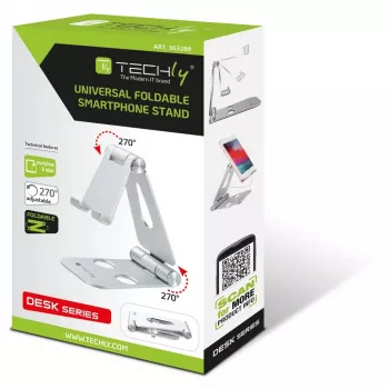 Uchwyt Techly I-SMART-STAND6 Uchwyt pasywny Telefon komórkowy/Smartfon Srebrny
