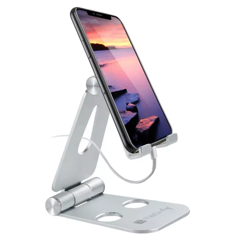 Uchwyt Techly I-SMART-STAND6 Uchwyt pasywny Telefon komórkowy/Smartfon Srebrny