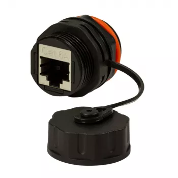 Techly IWP-MD C6A-IPPANT adapter zmiany płci kabla RJ45 Czarny
