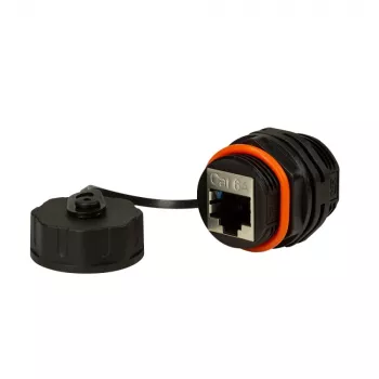 Techly IWP-MD C6A-IPPANT adapter zmiany płci kabla RJ45 Czarny
