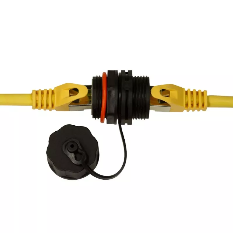Techly IWP-MD C6A-IPPANT adapter zmiany płci kabla RJ45 Czarny