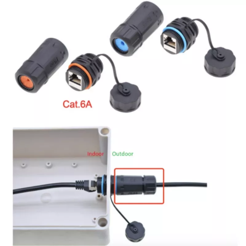 Techly IWP-MD C6A-IPPANT adapter zmiany płci kabla RJ45 Czarny