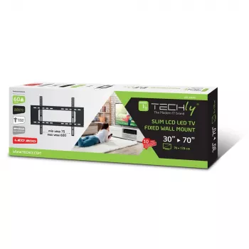 Techly ICA-PLB 262L Uchwyt/stoC5sok do telewizora 177,8 cm (70 cali) Czarny