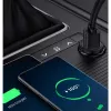 Techly Mini ładowarka samochodowa 2 porty USB-A Quick Charge 3.0 36 W w czarnej metalowej obudowie
