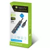 Techly IUSB32-HUB4A-4U3SL stacja dokująca/replikator portów do laptopa Przewodowa USB 3.2 Gen 1 (3.1 Gen 1) Typ-A Szary