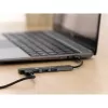 Techly IUSB32-HUB4A-4U3SL stacja dokująca/replikator portów do laptopa Przewodowa USB 3.2 Gen 1 (3.1 Gen 1) Typ-A Szary