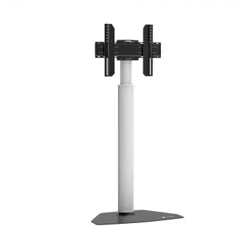 Statyw podłogowy Techly do telewizorów od 32 cali do 65 cali, 165,1 cm (65 cali), 400 x 200 mm, 600 x 400 mm, 90°, aluminium, czarny, srebrny