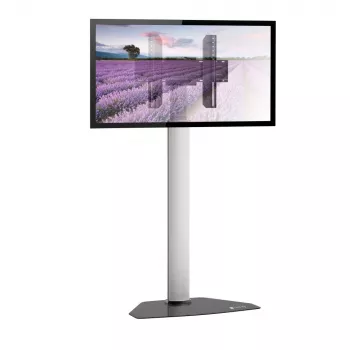 Statyw podłogowy Techly do telewizorów od 32 cali do 65 cali, 165,1 cm (65 cali), 400 x 200 mm, 600 x 400 mm, 90°, aluminium, czarny, srebrny