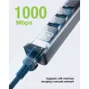 Stacja dokująca/replikator portów do laptopa Techly IDATA USB-ETGIGA3AA przewodowa USB 3.2 Gen 1 (3.1 Gen 1) Type-A, czarno-srebrna