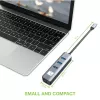 Techly IDATA USB-ETGIGA3CA stacja dokująca/replikator portów do laptopa przewodowa USB 3.2 Gen 1 (3.1 Gen 1) Type-A + Type-C czarny, srebrny