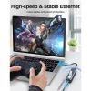 Techly IDATA USB-ETGIGA3CA stacja dokująca/replikator portów do laptopa przewodowa USB 3.2 Gen 1 (3.1 Gen 1) Type-A + Type-C czarny, srebrny