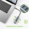 Techly IDATA USB-ETGIGA3CA stacja dokująca/replikator portów do laptopa przewodowa USB 3.2 Gen 1 (3.1 Gen 1) Type-A + Type-C czarny, srebrny