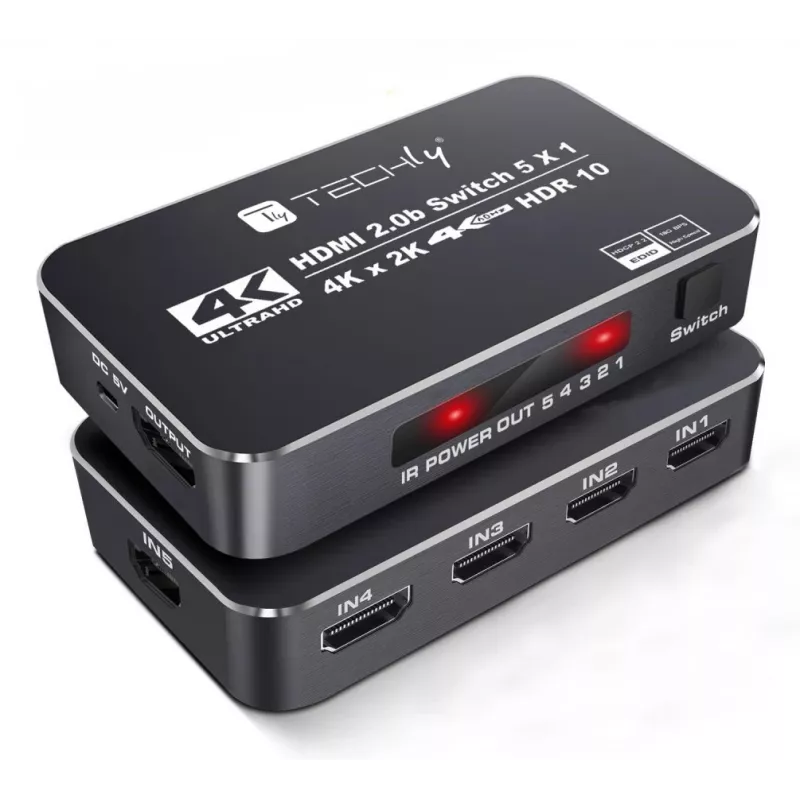 Techly IDATA HDMI2-4K5160B przełącznik wideo HDMI