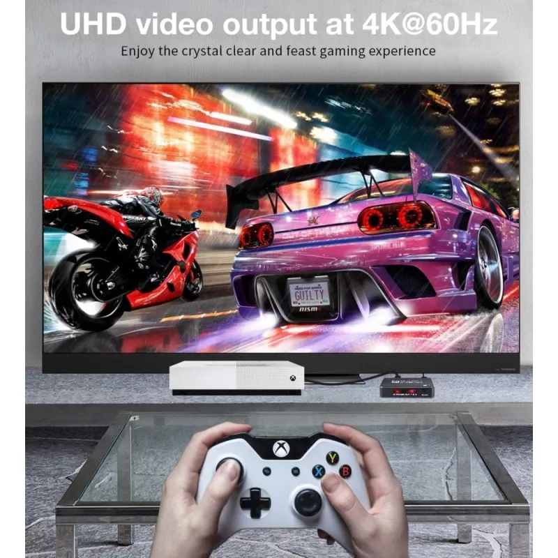 Techly IDATA HDMI2-4K5160B przełącznik wideo HDMI
