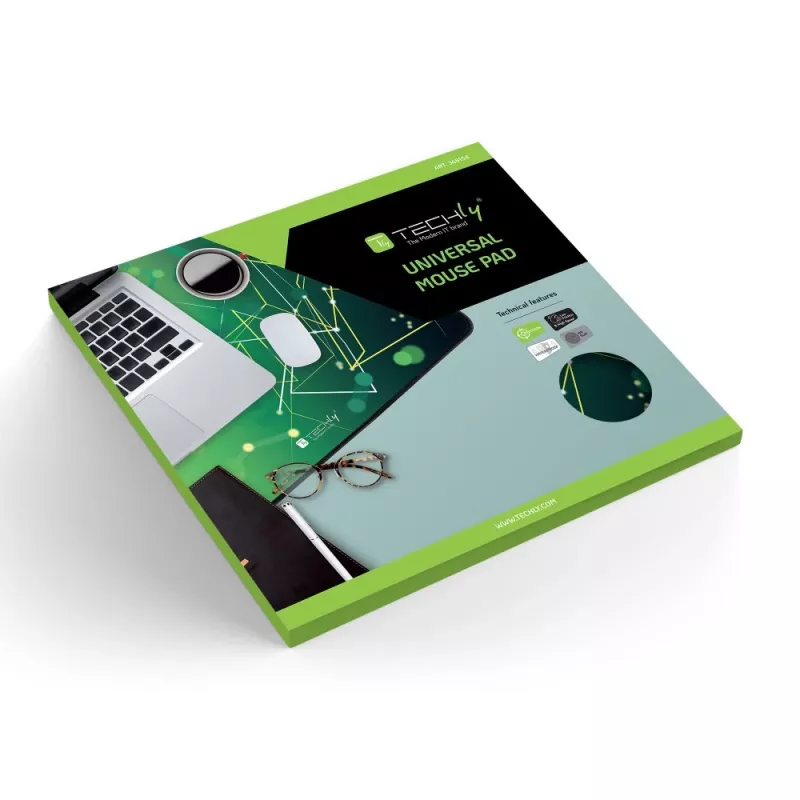 Podkładka pod mysz Techly ICA-MP GLASS1 podkładka pod mysz gamingowa zielona